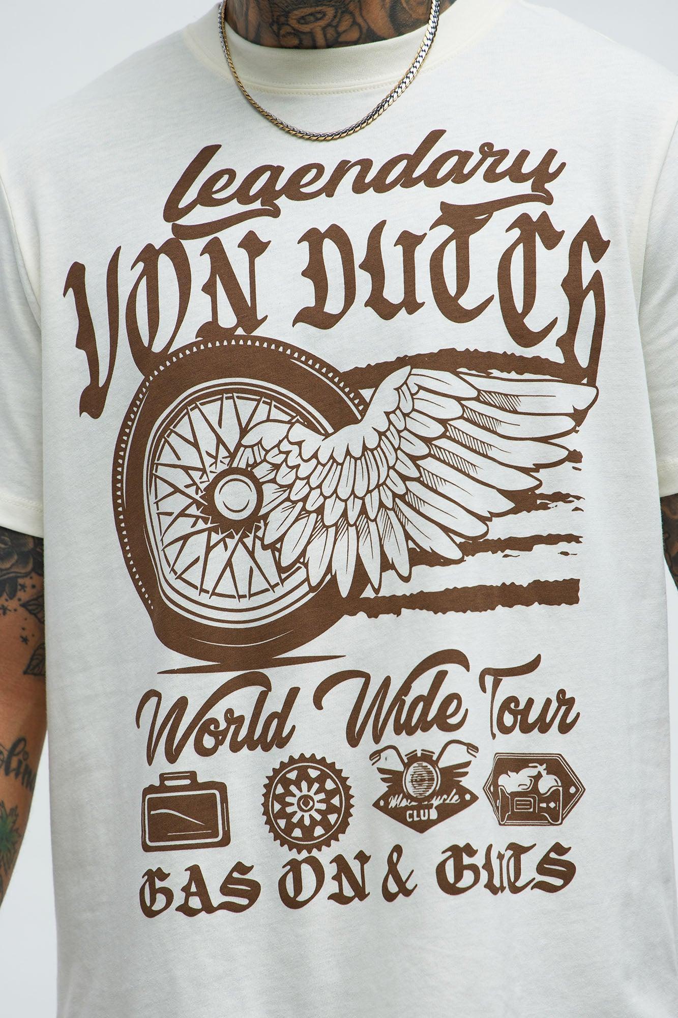 Von Dutch Legendary Short Sleeve Tee - Cream Product Image