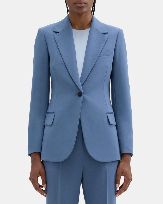 Fitted Blazer in Crepe Product Image