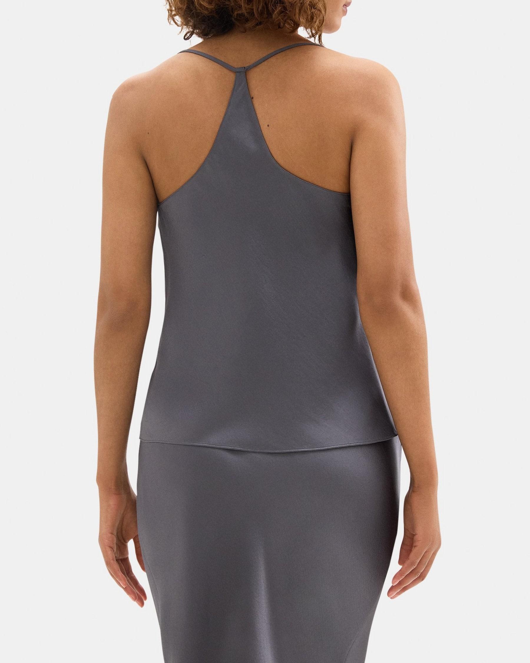 Cowl-Neck Top in Silky Poly Product Image