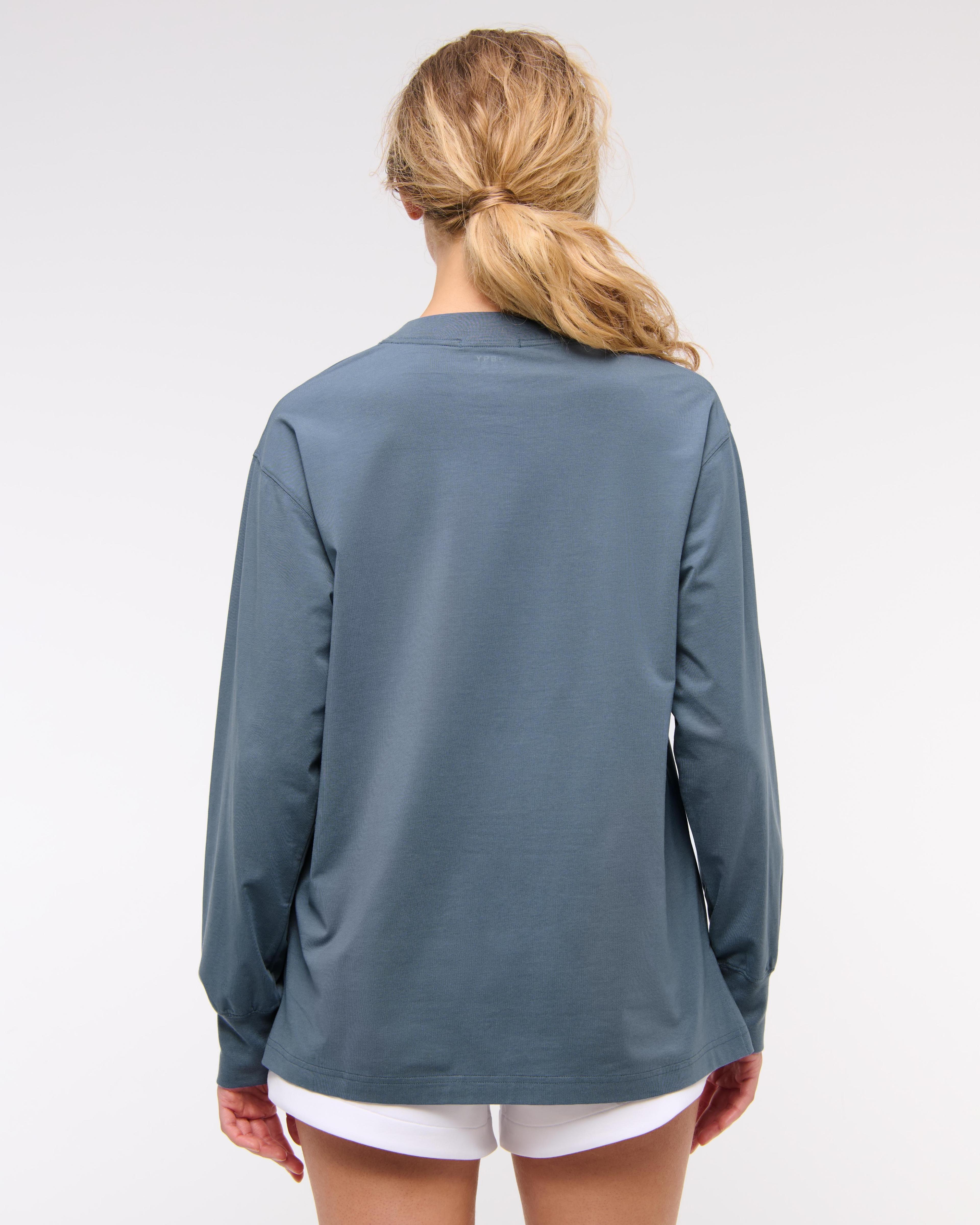 YPB Active Cotton-Blend Long-Sleeve Easy Tee Product Image