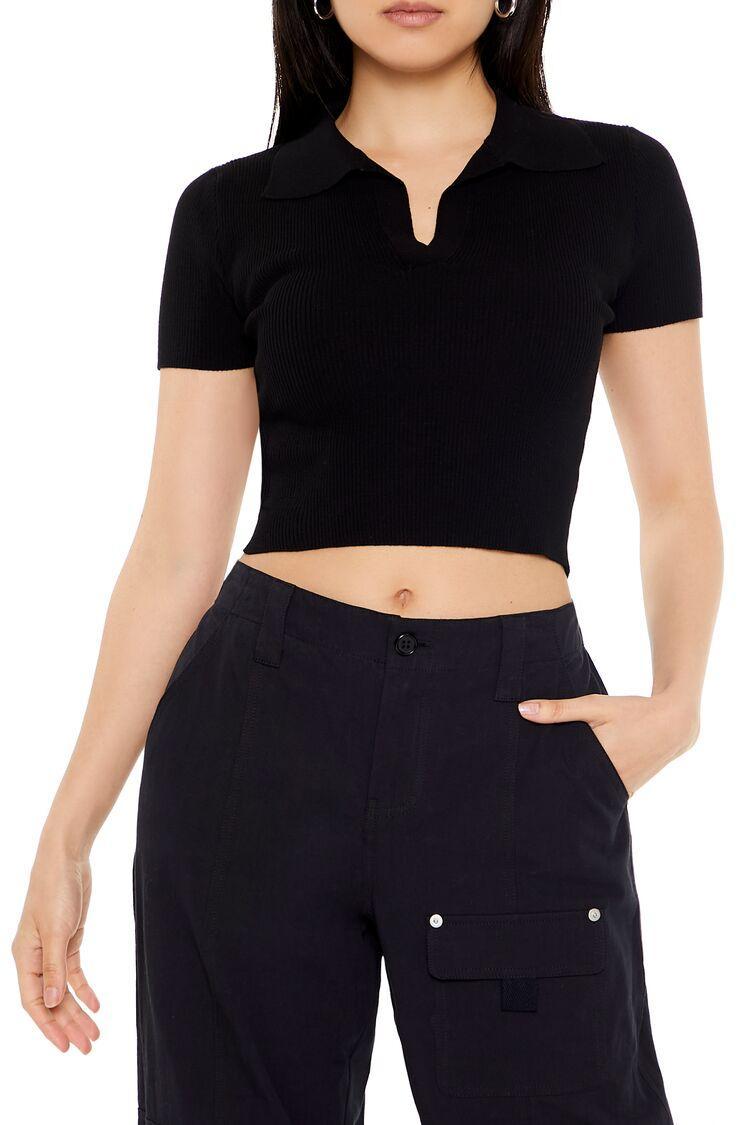 Ribbed Sweater-Knit Crop Top | Forever 21 Product Image