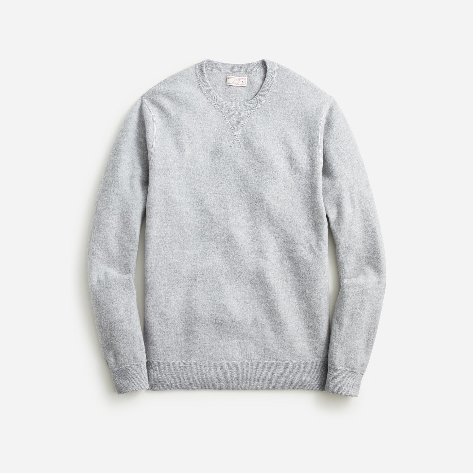 Wallace & Barnes boiled merino wool crewneck sweatshirt Product Image