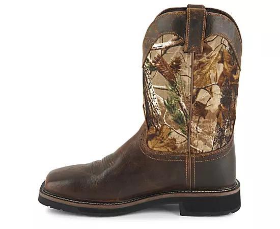 Justin Boots Mens Trekker 11 Camo Waterproof Work Boots Product Image