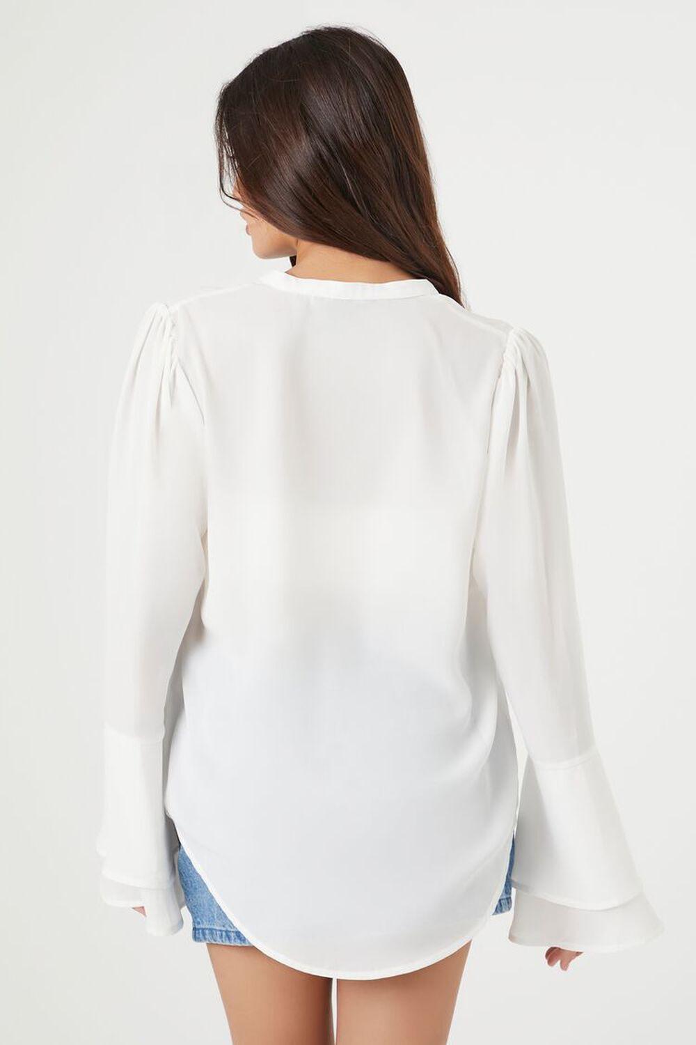 Sheer Bell-Sleeve Top | Forever 21 Product Image