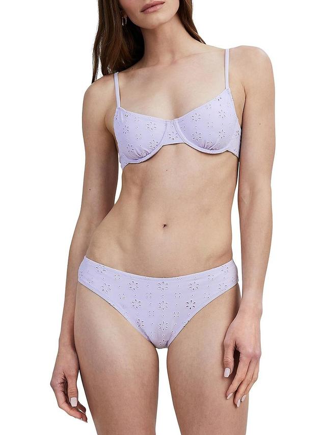 Womens The Daphne Eyelet Underwire Bikini Top Product Image