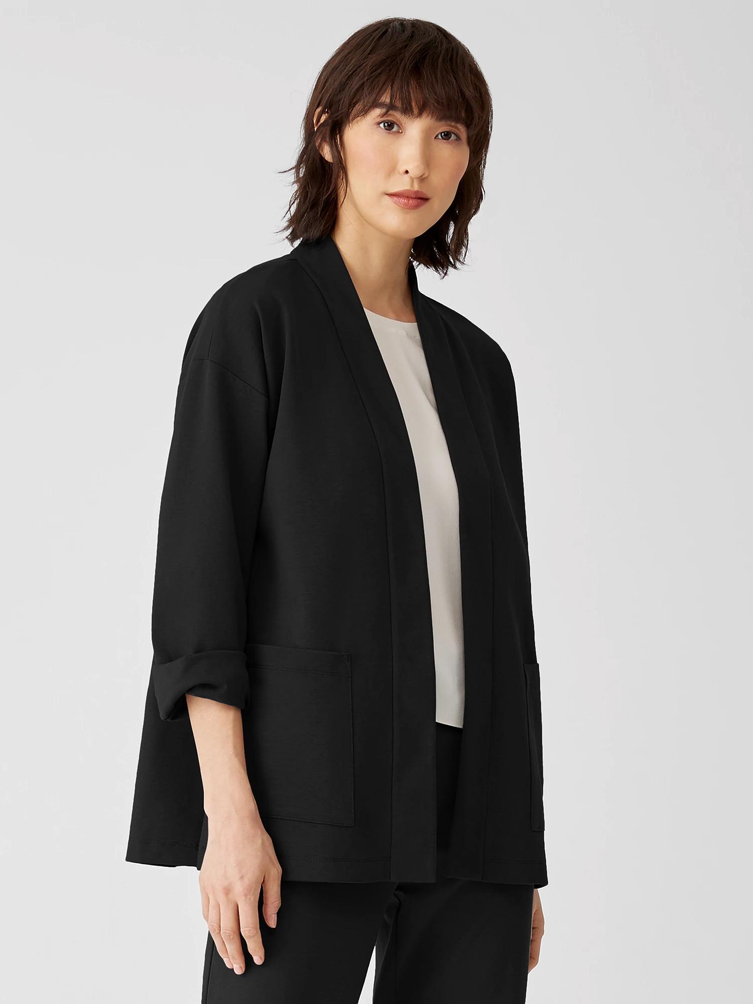 EILEEN FISHER Cotton Ponte Jacketfemale Product Image