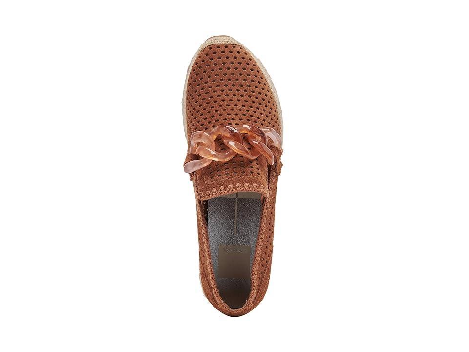 Dolce Vita Jhenee Espadrille Perf (Pecan Perforated Suede) Women's Flat Shoes Product Image