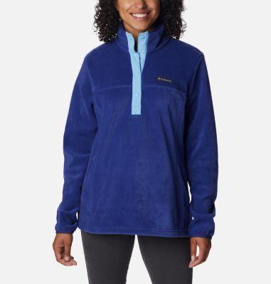 Columbia Benton Springs 12 Snap Pullover (Dark Sapphire/Vista Blue) Women's Long Sleeve Pullover Product Image