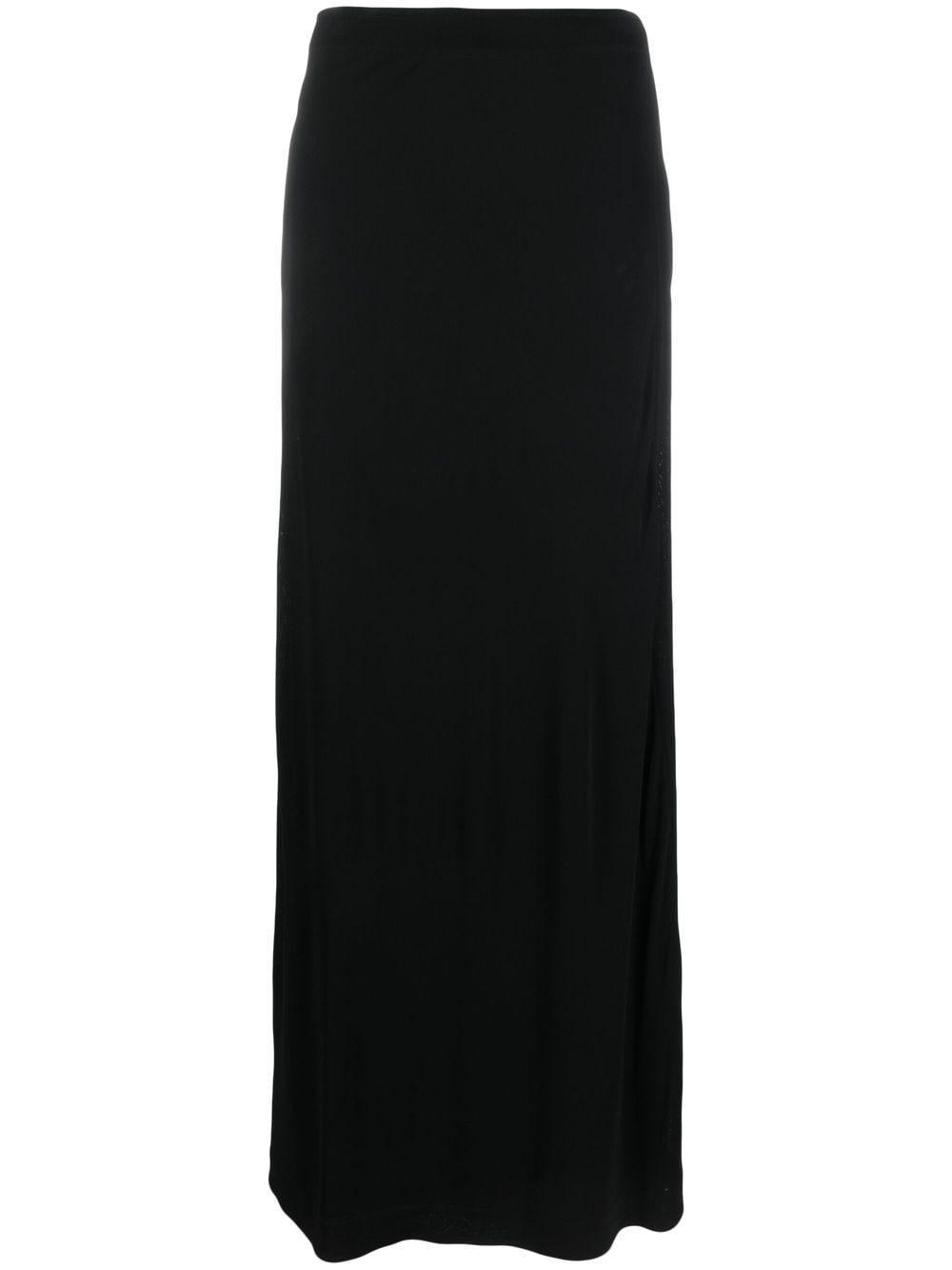 TOTÊME Wrap Maxi Skirt In Black Product Image