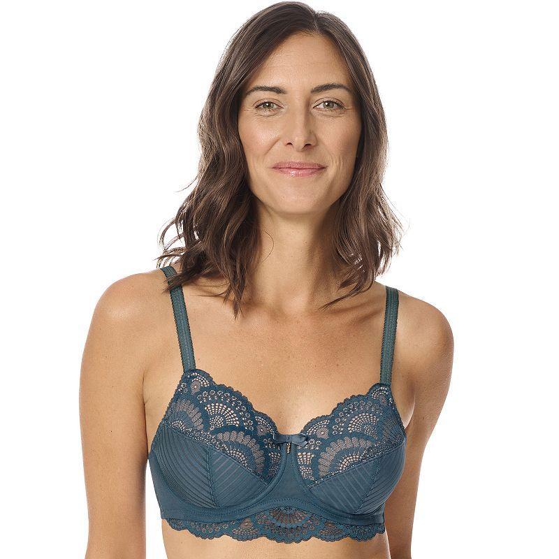 Amoena Karolina Underwire Full-Coverage Mastectomy Bra, Womens Dark Teal Brown Product Image