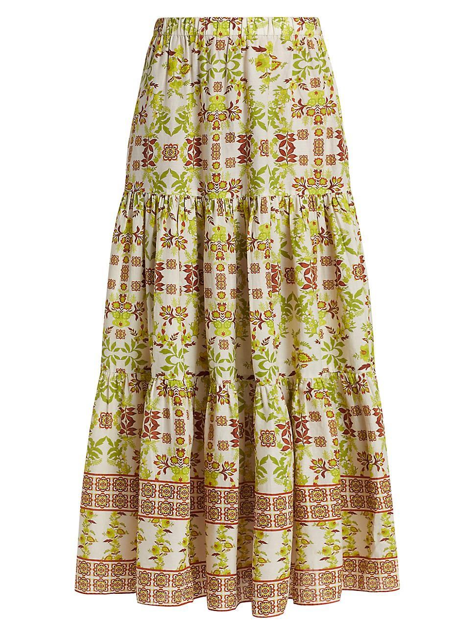 Womens Melanie Floral Maxi Skirt Product Image