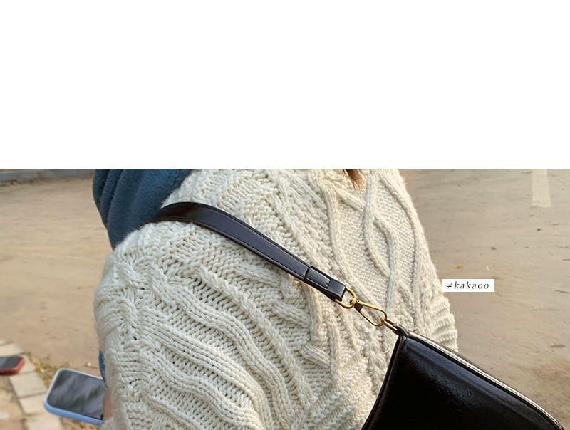 Faux Leather Shoulder Bag Product Image