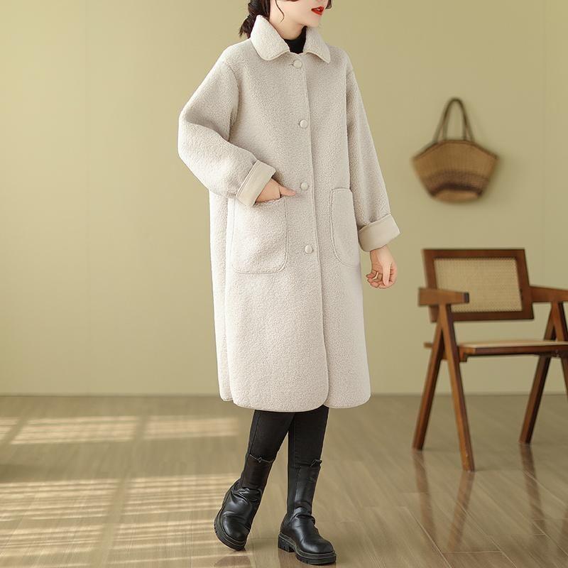 Plain Midi Single-Breasted Jacket Product Image