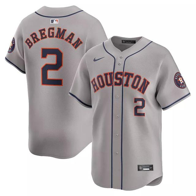 Mens Nike Alex Bregman Gray Houston Astros Away Limited Player Jersey Product Image