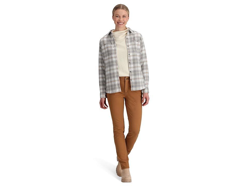 Royal Robbins Lieback Flex Tunic Long Sleeve (Ivory Rush Creek Plaid) Women's Clothing Product Image