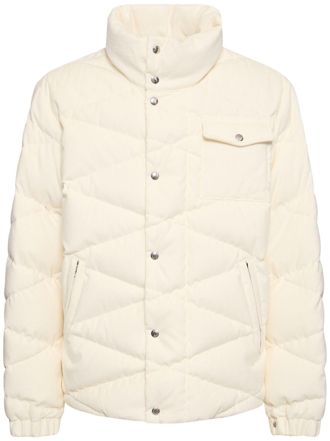 MONCLER Karakorum Cotton Down Jacket In White Product Image