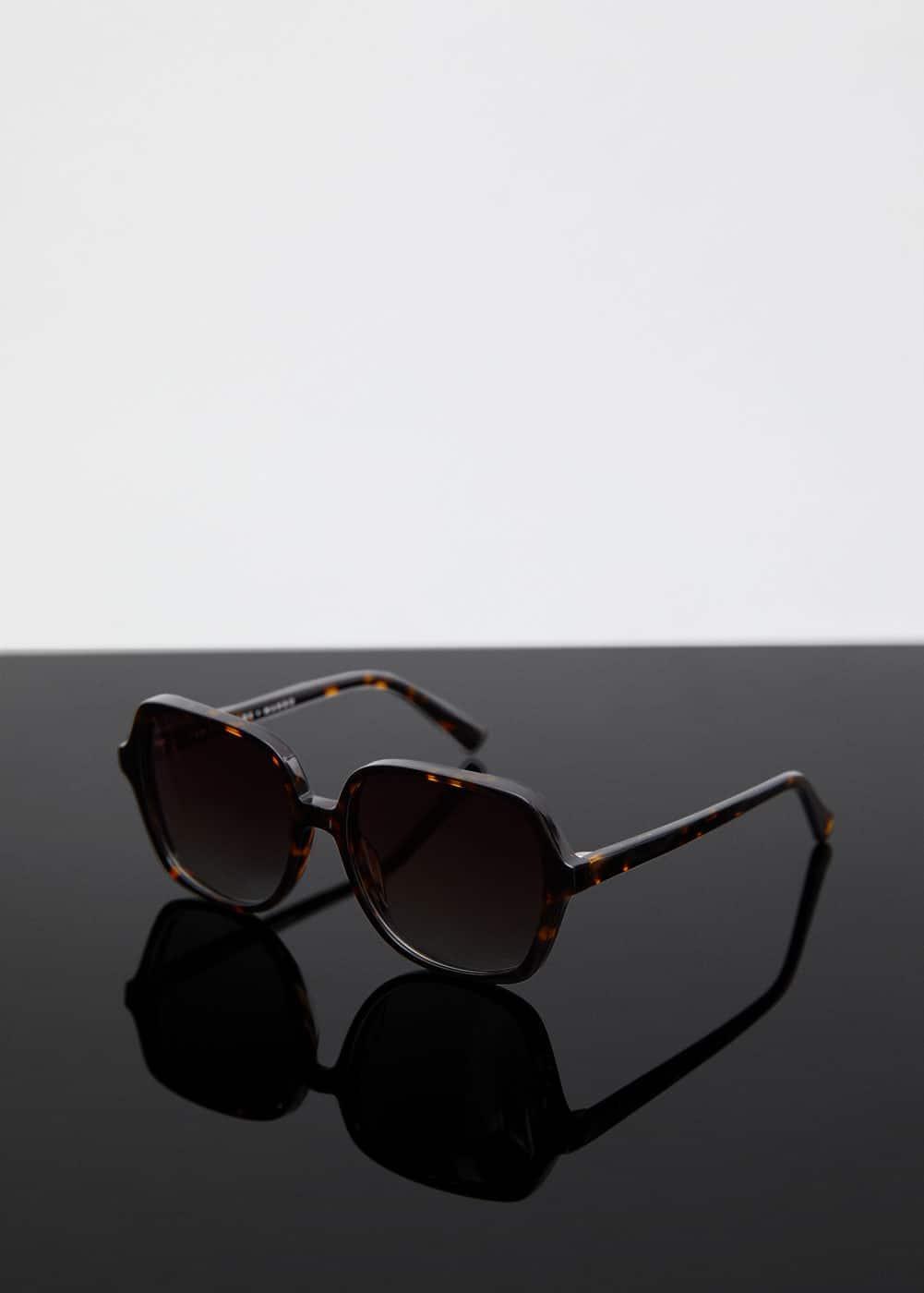 MANGO - Tortoiseshell square sunglasses - One size - Women Product Image