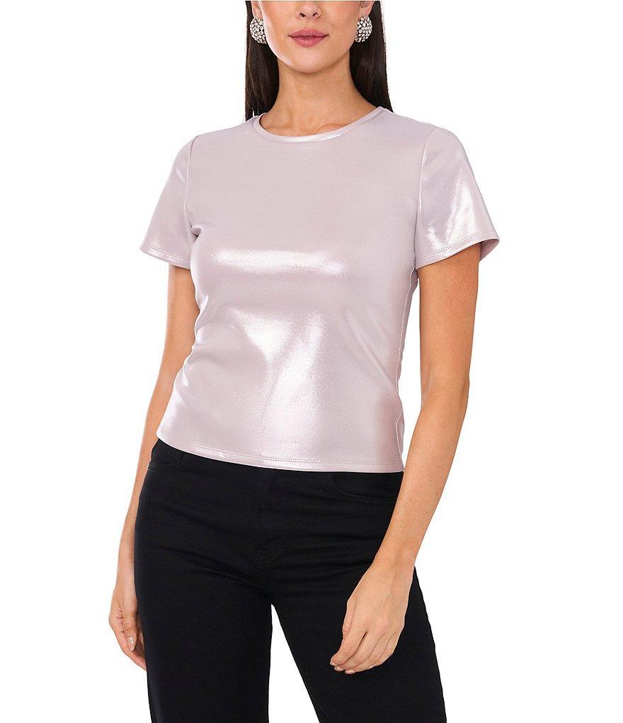 1. STATE Crew Neck Short Sleeve Blouse Product Image