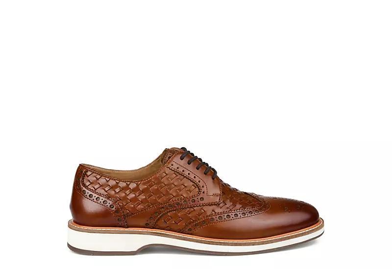 Thomas & Vine Mens Radcliff Wide Width Tru Comfort Foam Lace-Up Woven Wingtip Derby Shoes Product Image