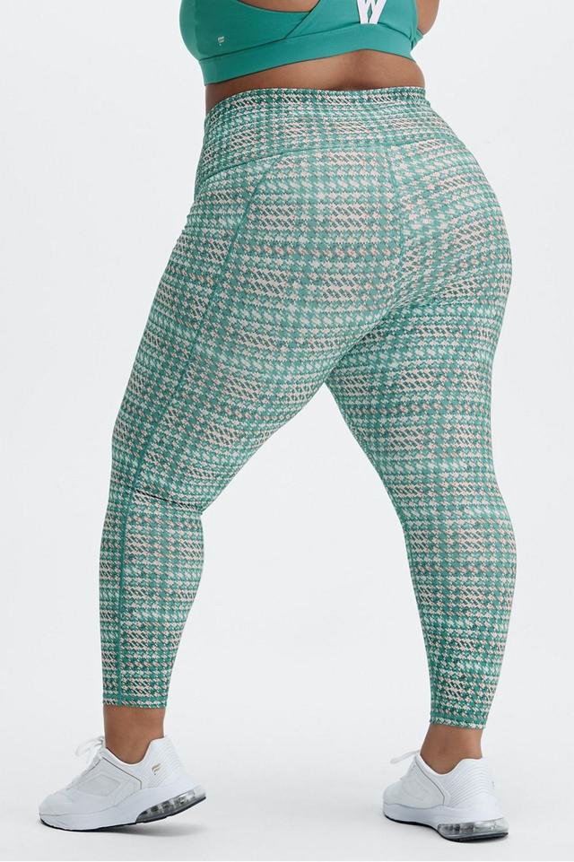 Fabletics Define High-Waisted 7/8 Legging Womens Tropics Heritage plus Size 4X Product Image