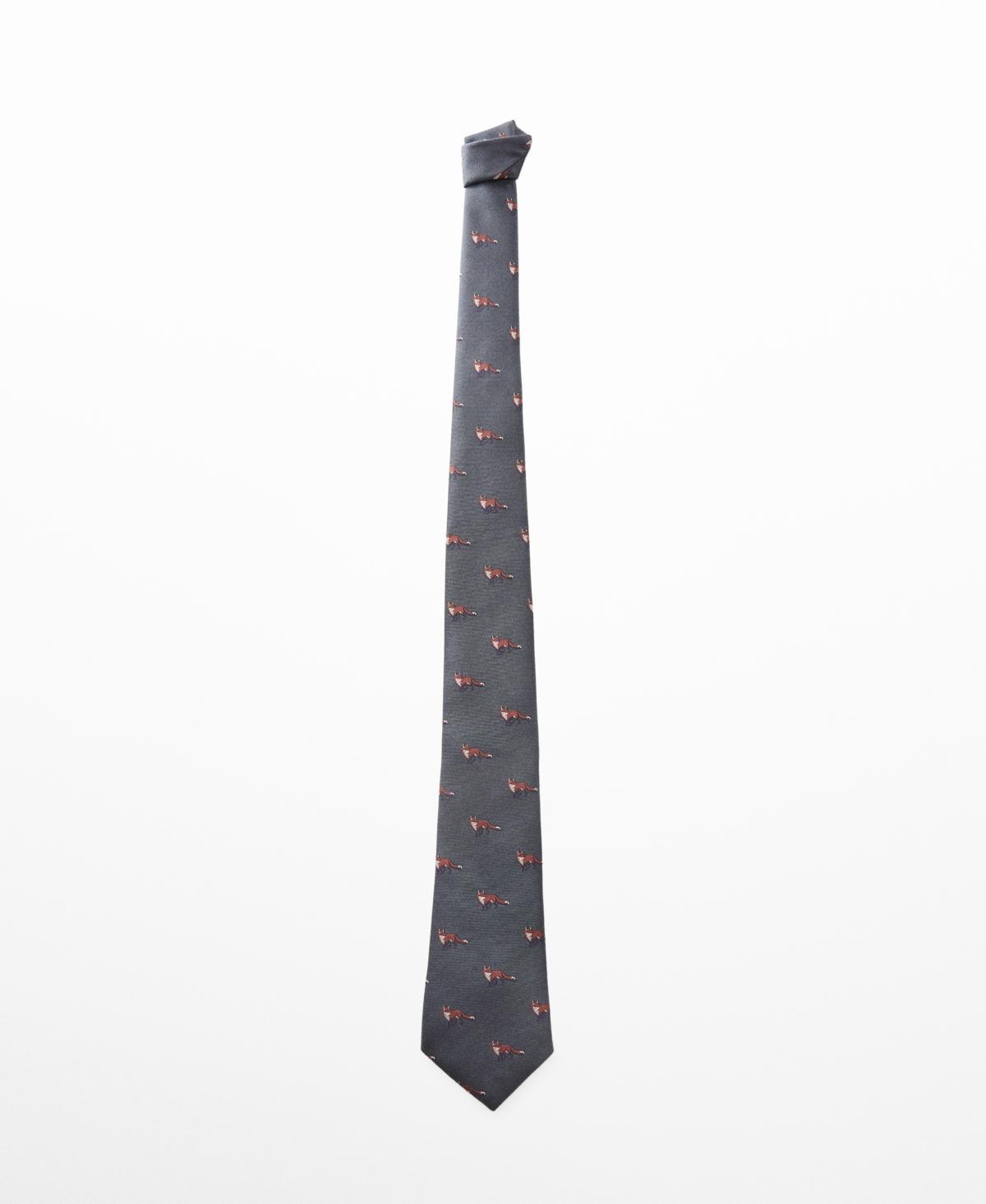 MANGO MAN - Tie with animals print - One size - Men Product Image