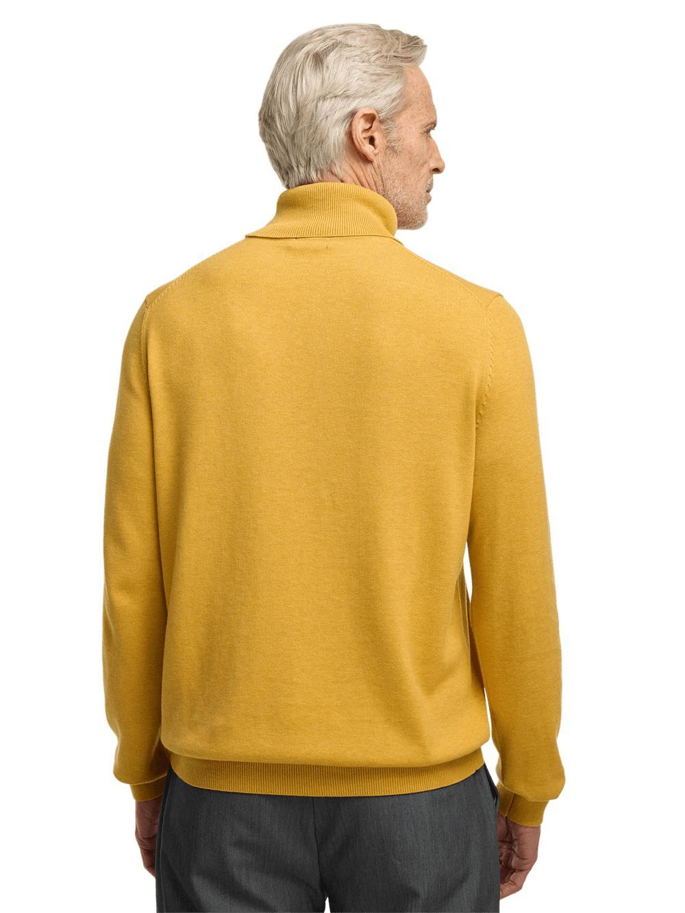 Supima Cotton Turtleneck - Mustard Product Image