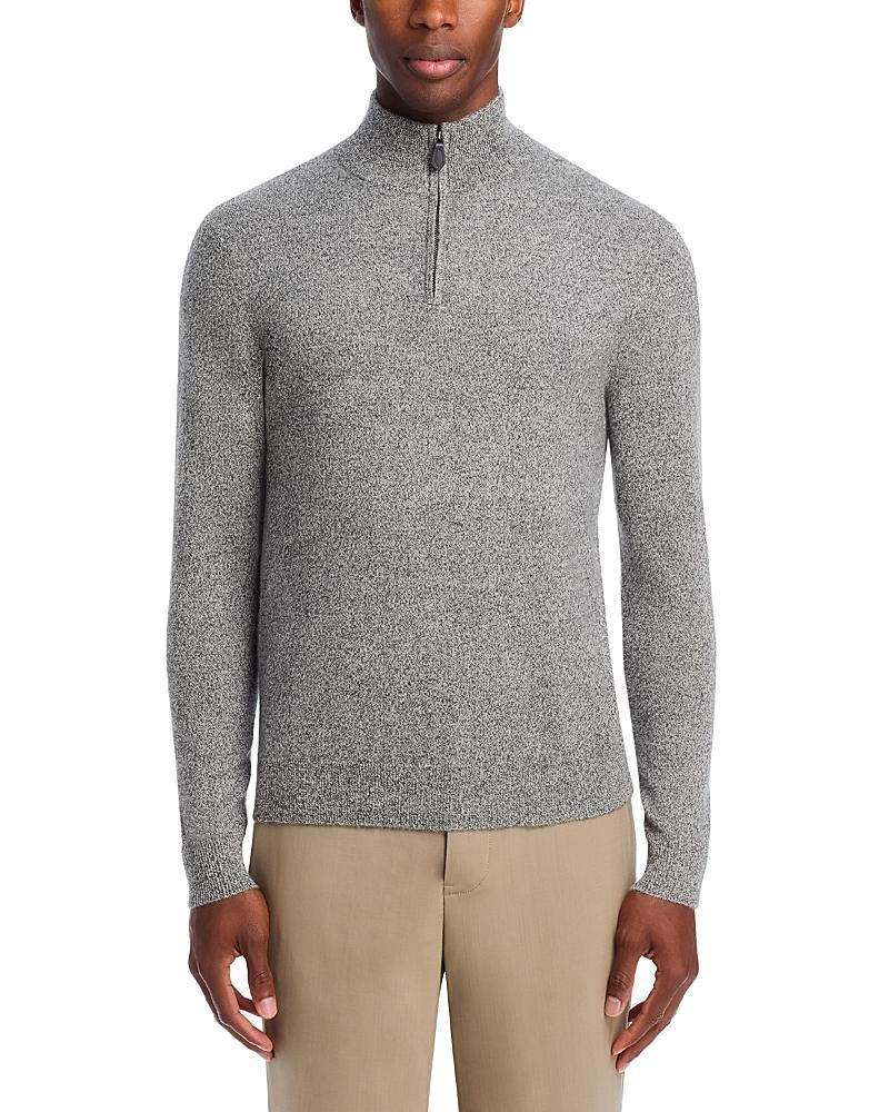 The Mens Store at Bloomingdales Slate Green Cashmere Half-Zip Sweater - Exclusive Product Image