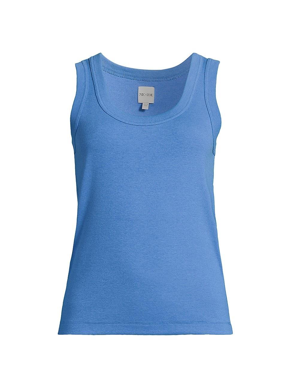 Womens Perfect Knit Ribbed Scoop Tank Top product image