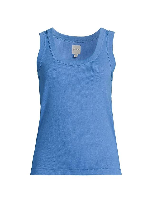 Womens Perfect Knit Ribbed Scoop Tank Top Product Image