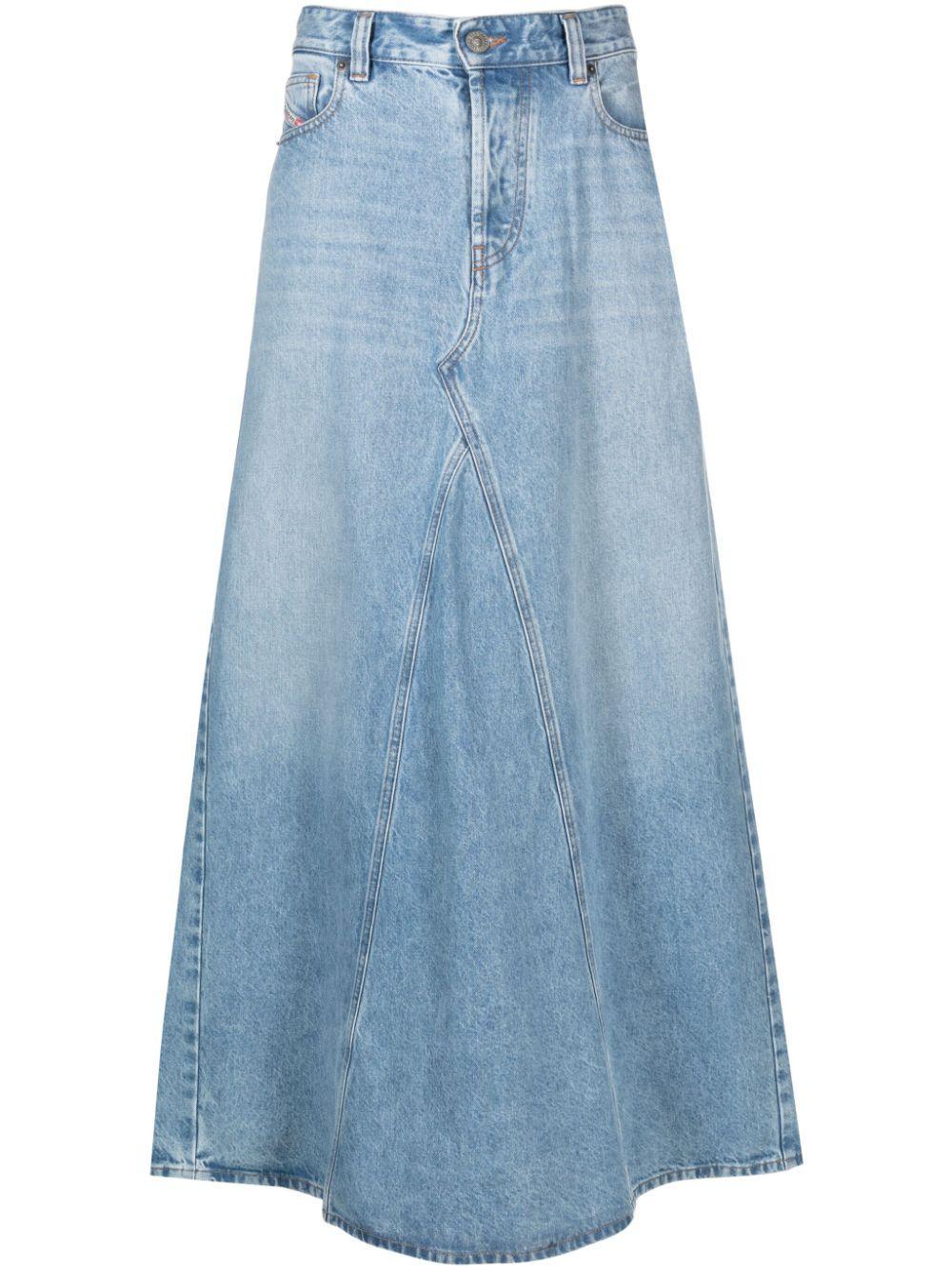 denim maxi skirt Product Image