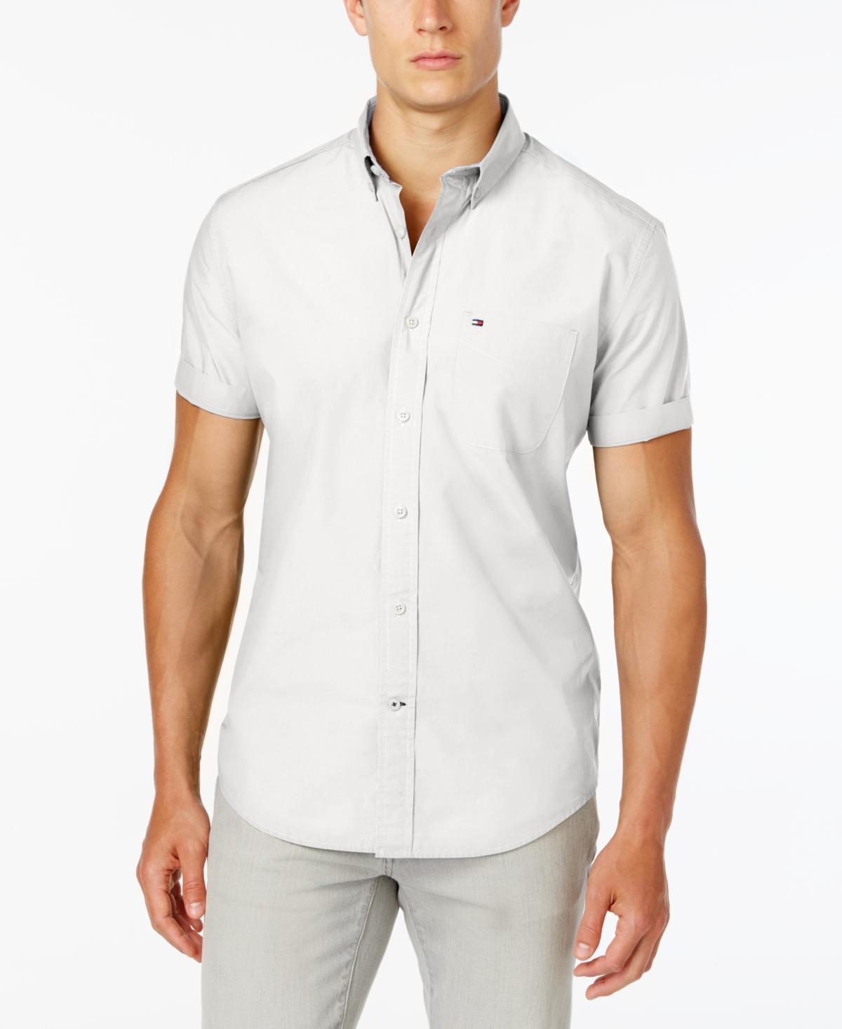 Tommy Hilfiger Mens Big & Tall Maxwell Short-Sleeve Button-Down Shirt Product Image