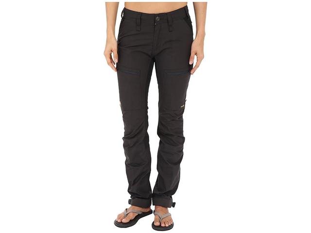 Fjallraven Abisko Lite Trekking Trousers (Dark Grey/Black) Women's Casual Pants Product Image