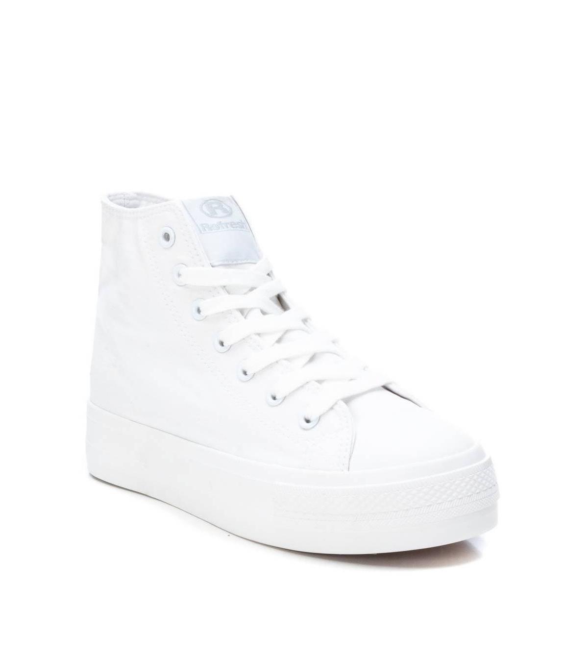 Womens Canvas High-Top Sneakers By Xti Product Image