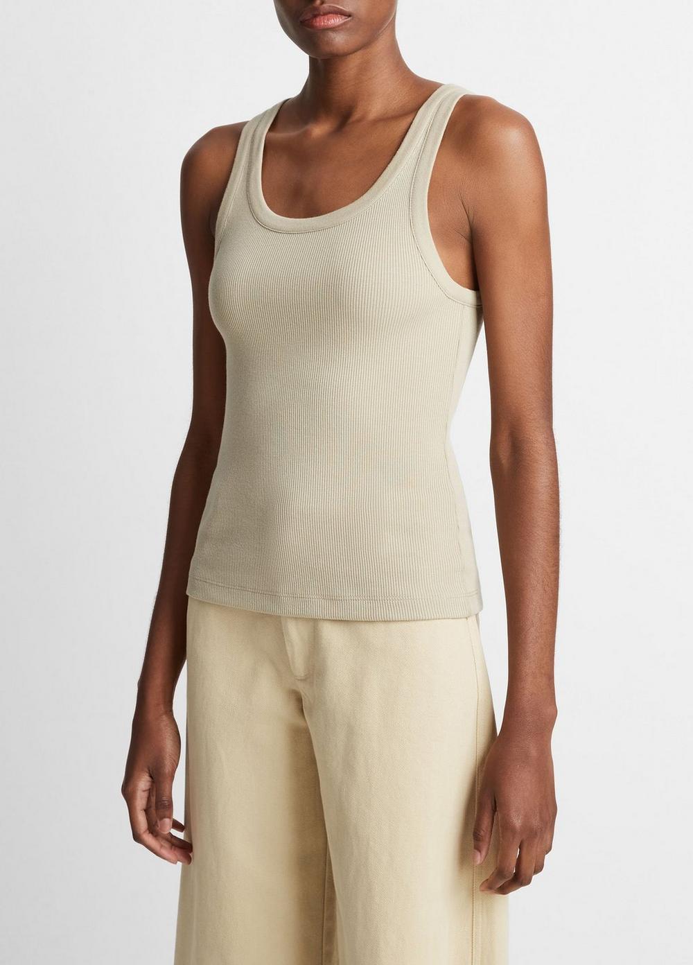 Ribbed Scoop-Neck Tank Product Image