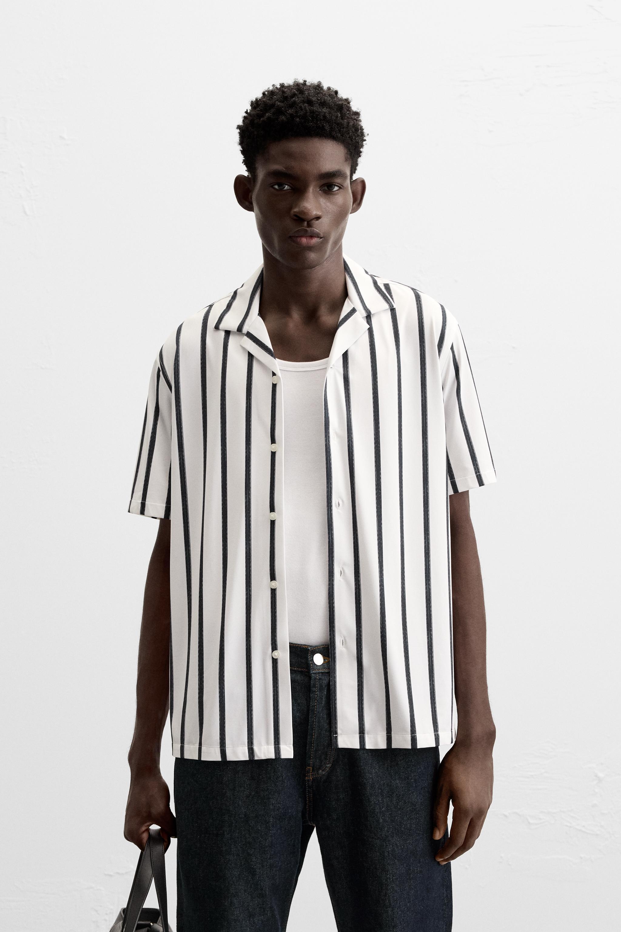 STRIPED STRETCH SHIRT Product Image