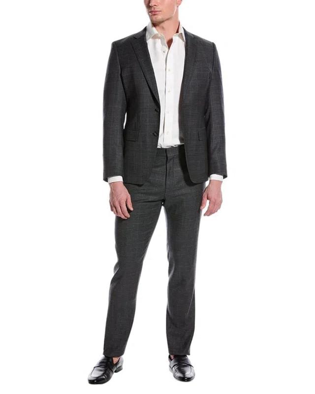 2pc Slim Fit Wool Suit In Grey Product Image