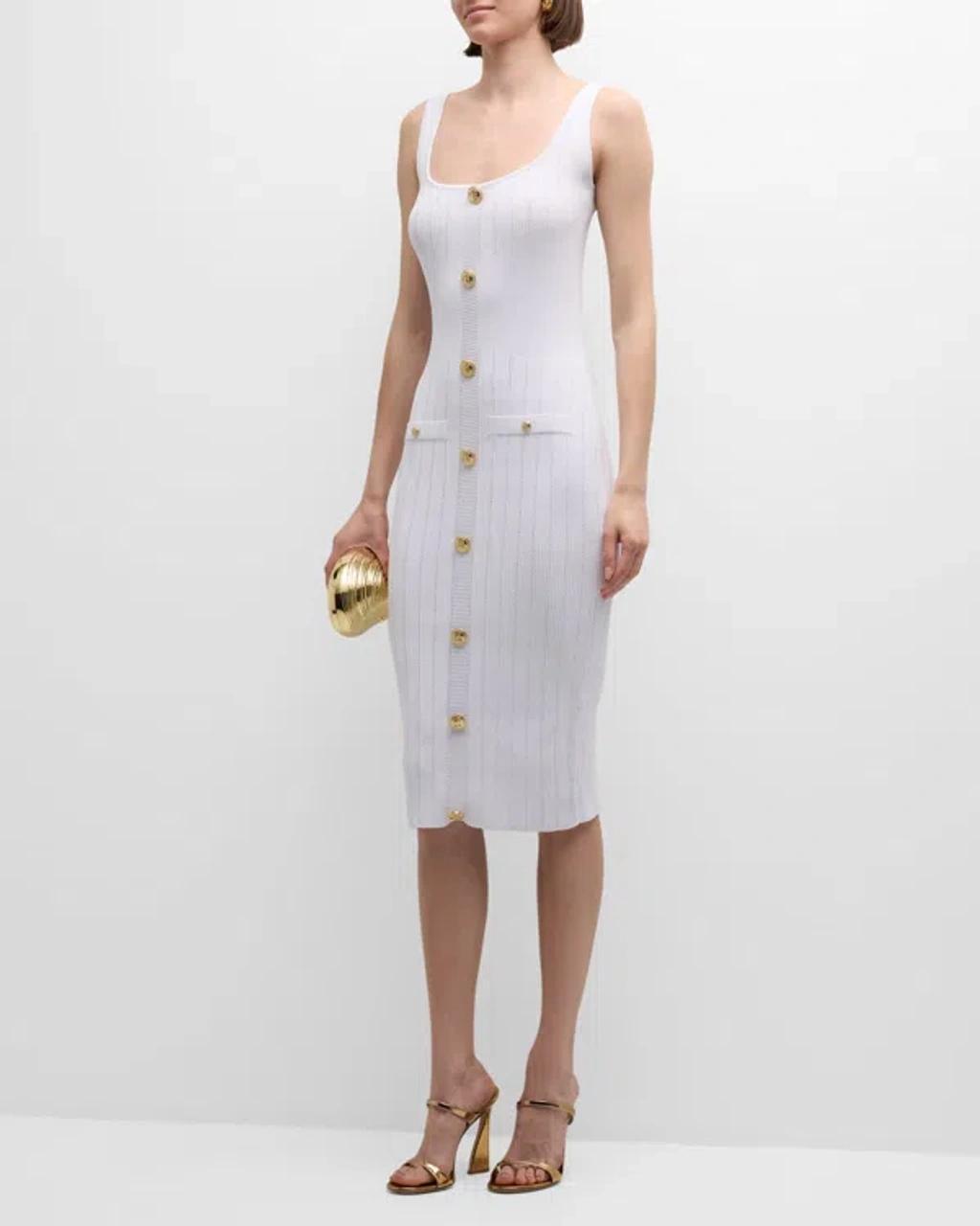 Laney Dress In White Gold Product Image