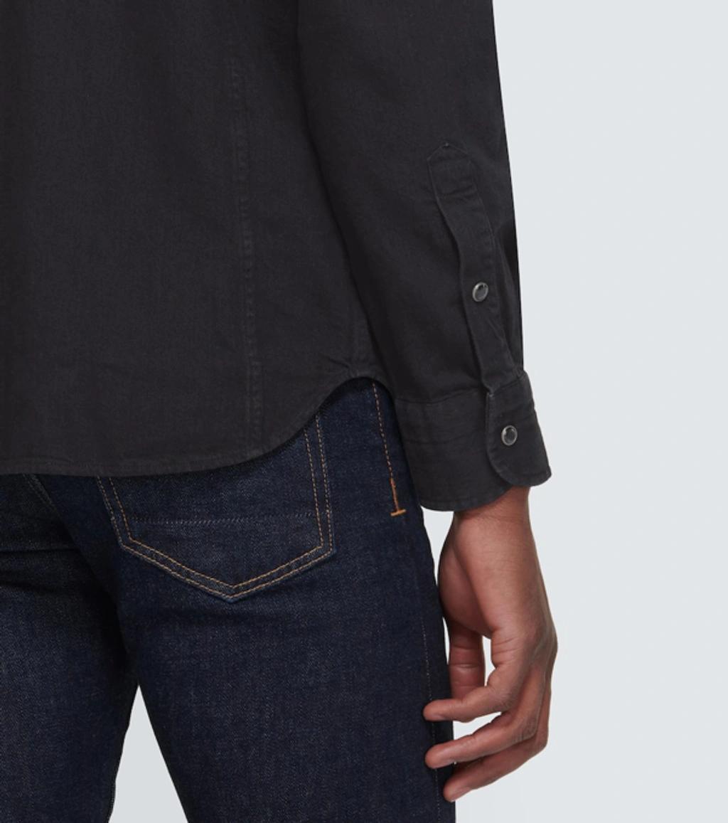 TOM FORD Denim Shirt In Black Product Image