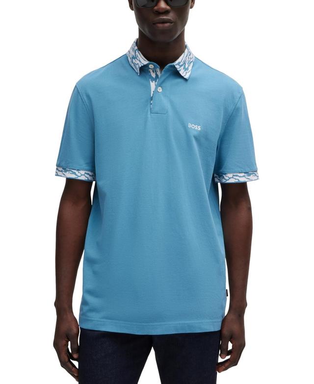 Mens Cotton-Pique Polo T-Shirt Product Image