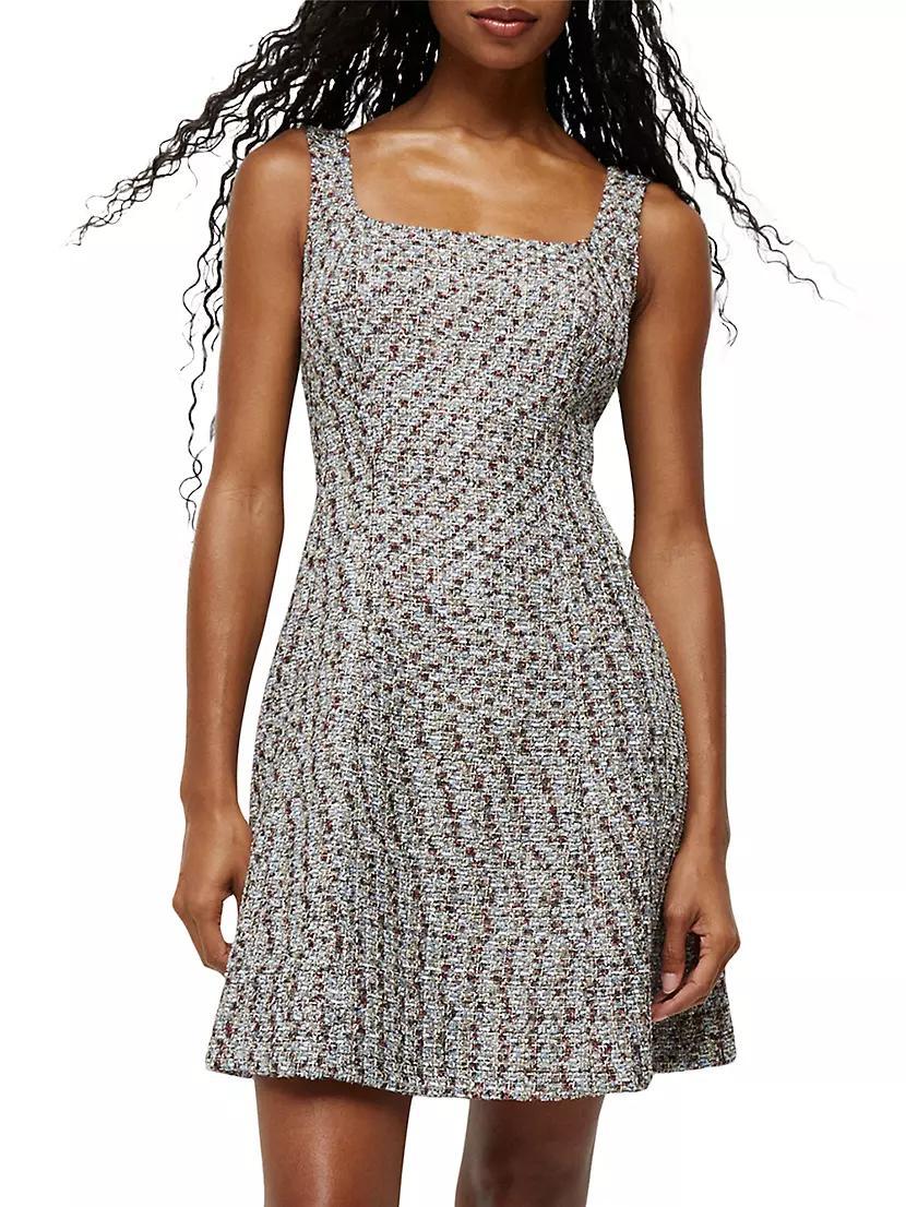 Delphine Tweed Sleeveless Minidress Product Image