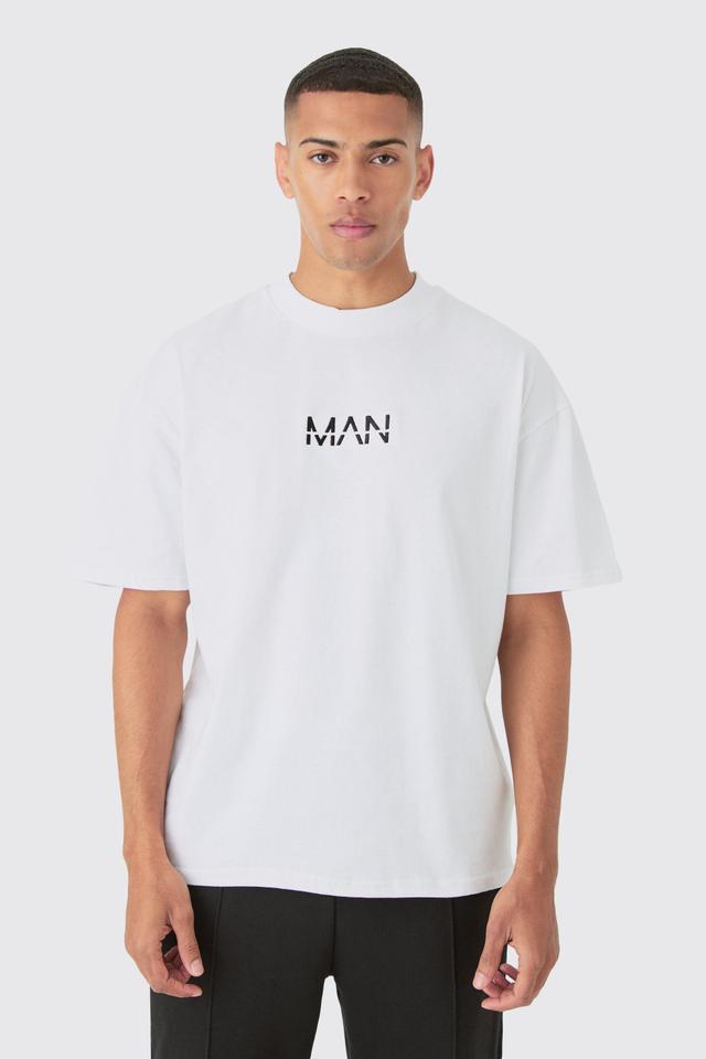 Basic Longline Crew Neck T-Shirt | boohooMAN USA Product Image