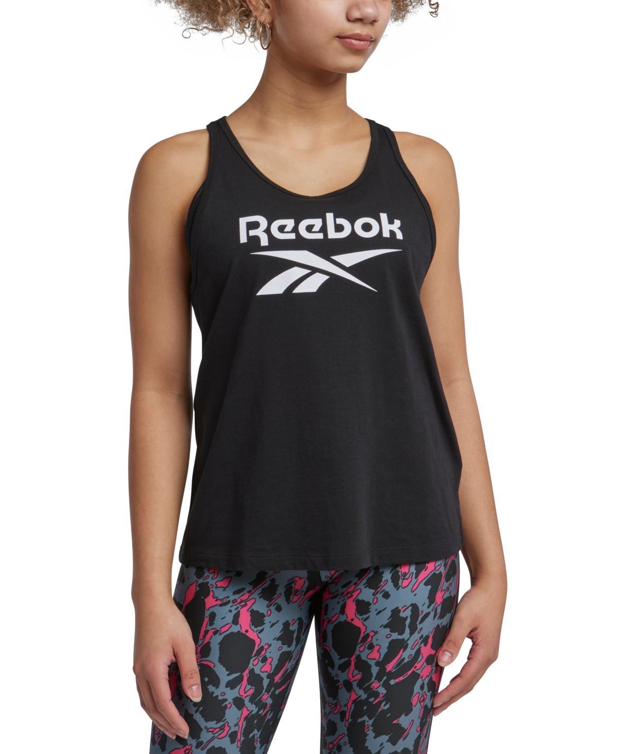 Reebok Womens Identity Cotton Big Logo Tank Top Product Image