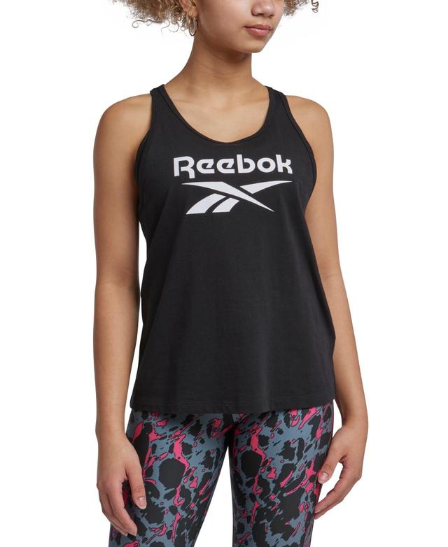 Reebok Womens Identity Cotton Big Logo Tank Top Product Image