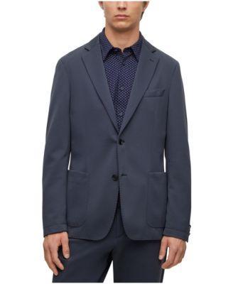 Boss by Hugo Boss Mens Micro-Patterned Performance Slim-Fit Jacket Product Image