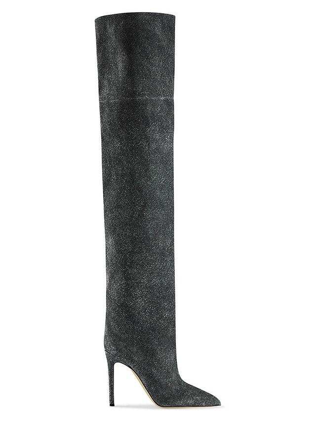 Womens 105MM Metallic Leather Over-The-Knee Boots Product Image