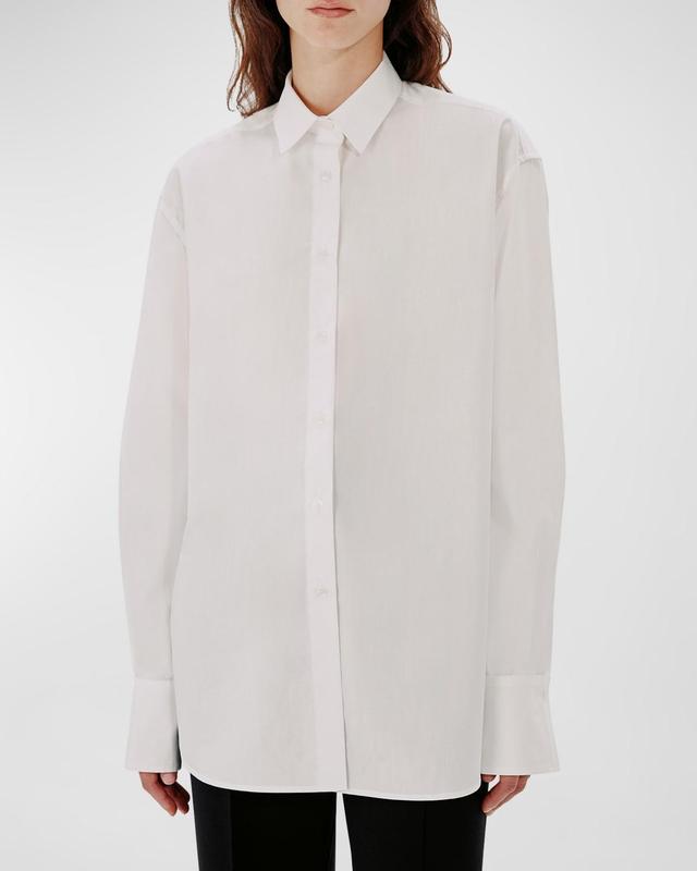 Womens Cotton Oversized Shirt - White - Size Medium - White - Size Medium Product Image