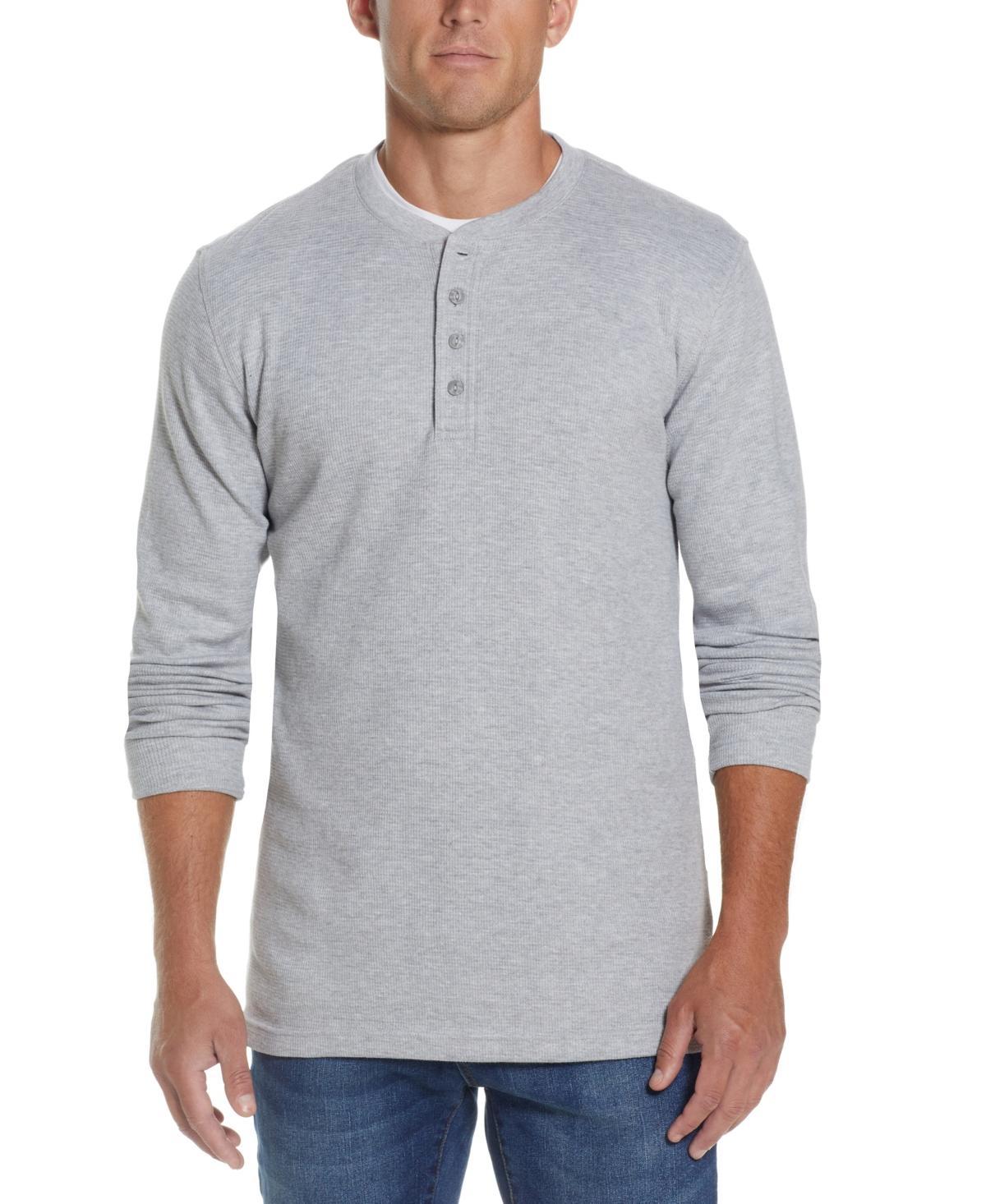 Weatherproof Vintage Mens Long Sleeved Waffle Henley T-shirt Product Image