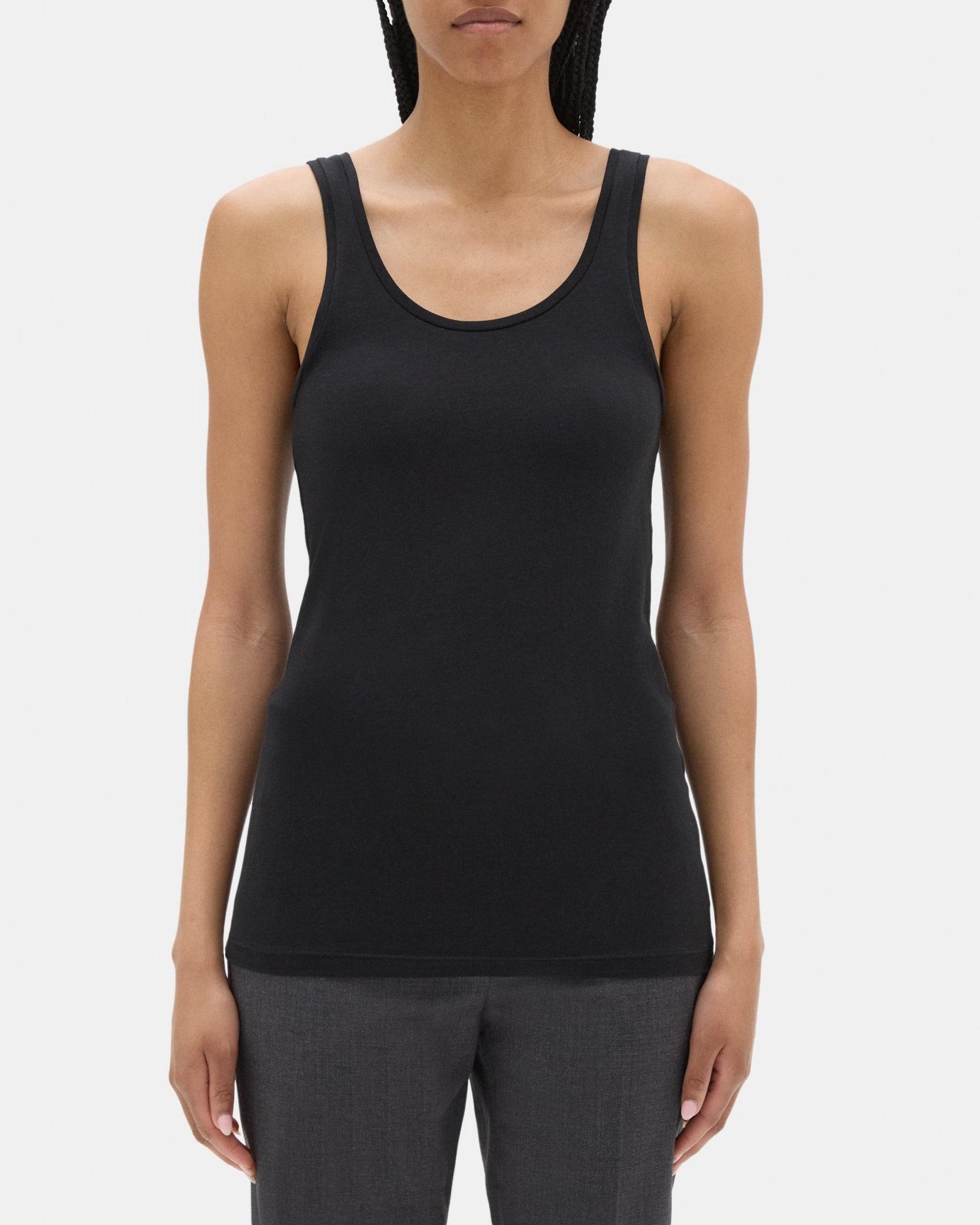 Scoop-Neck Tank in Stretch Cotton product image