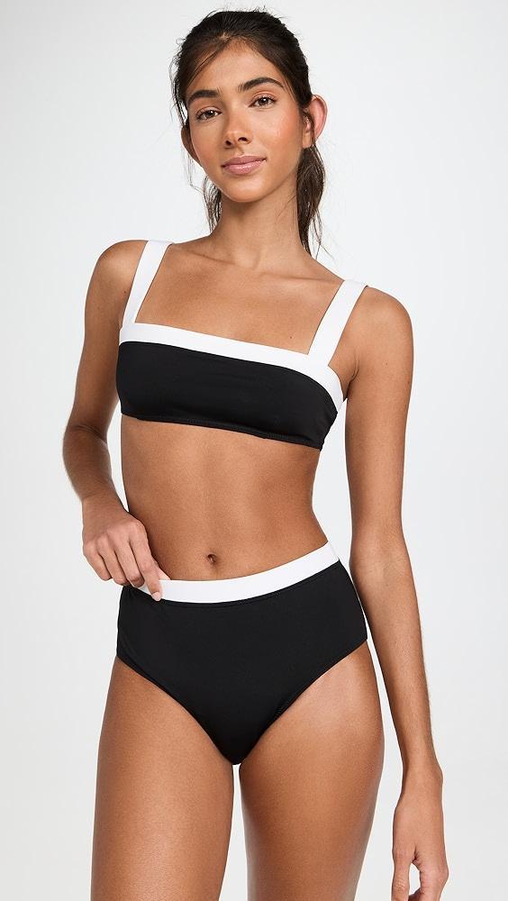 STAUD Devon High Rise Bikini Bottom | Shopbop Product Image