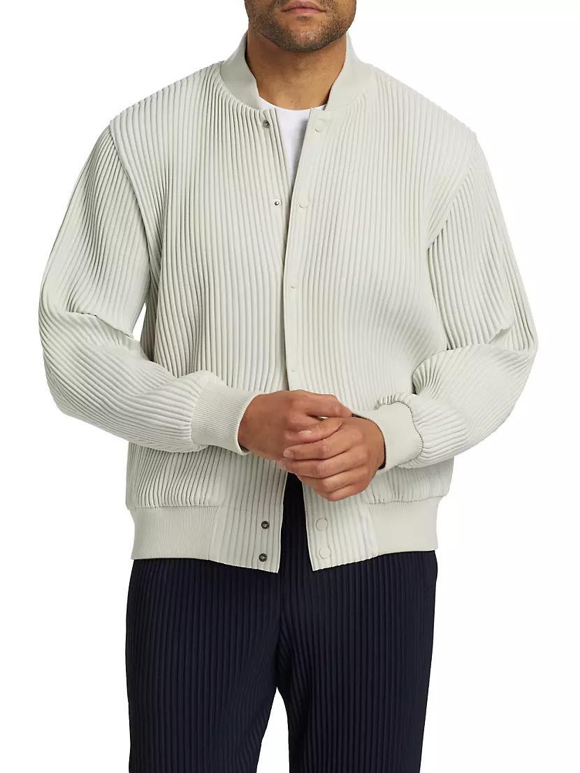 Kersey Pleated Bomber Jacket Product Image